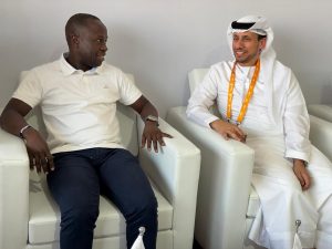 Minister Ogwang Meets Asia Rugby President in Dubai